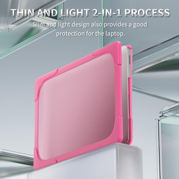 For Microsoft Surface Laptop 7 13.8 inch TPU + PC Two-color Anti-fall Laptop Protective Case(Rose Red) - Other by buy2fix | Online Shopping UK | buy2fix