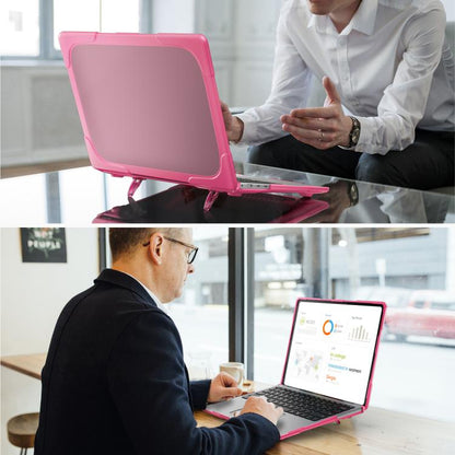 For Microsoft Surface Laptop 7 13.8 inch TPU + PC Two-color Anti-fall Laptop Protective Case(Rose Red) - Other by buy2fix | Online Shopping UK | buy2fix