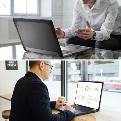 For HP ENVY X360-14 2024 TPU + PC Two-color Anti-fall Laptop Protective Case(Black) - Other by buy2fix | Online Shopping UK | buy2fix