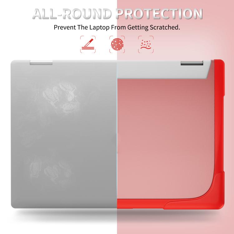 For HP ENVY X360-14 2024 TPU + PC Two-color Anti-fall Laptop Protective Case(Red) - Other by buy2fix | Online Shopping UK | buy2fix