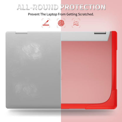 For HP ENVY X360-14 2024 TPU + PC Two-color Anti-fall Laptop Protective Case(Red) - Other by buy2fix | Online Shopping UK | buy2fix