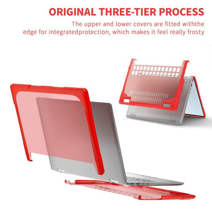 For HP ENVY X360-14 2024 TPU + PC Two-color Anti-fall Laptop Protective Case(Red) - Other by buy2fix | Online Shopping UK | buy2fix