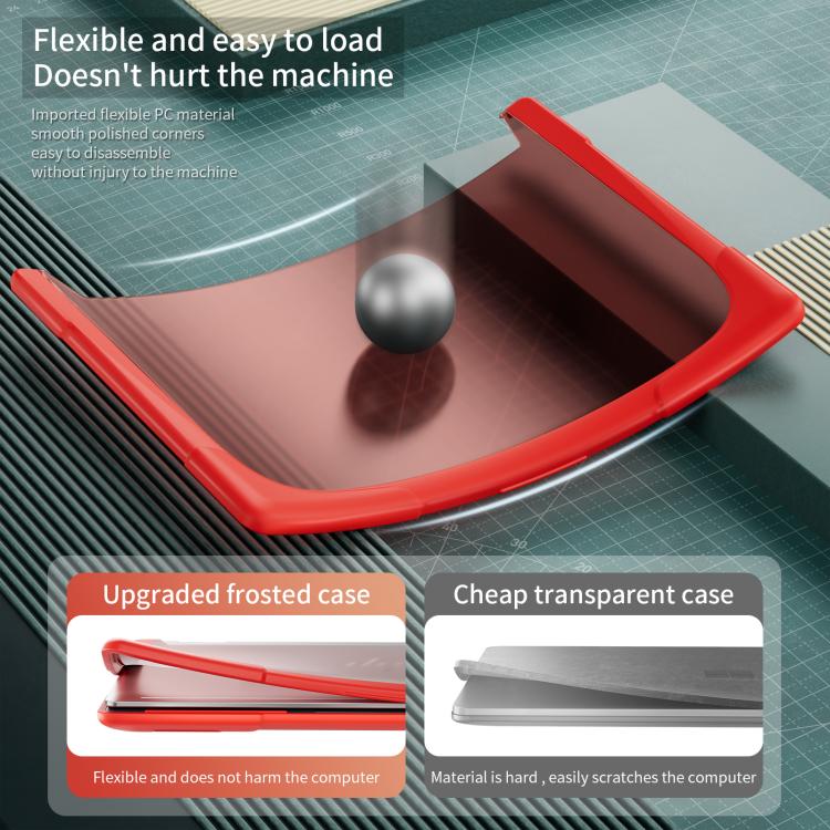 For HP ENVY X360-14 2024 TPU + PC Two-color Anti-fall Laptop Protective Case(Red) - Other by buy2fix | Online Shopping UK | buy2fix