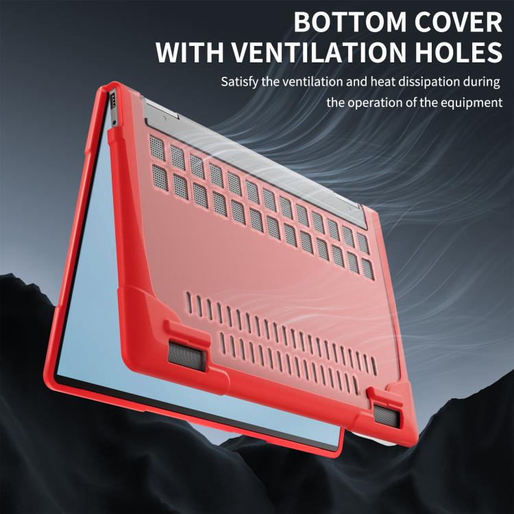 For HP ENVY X360-14 2024 TPU + PC Two-color Anti-fall Laptop Protective Case(Red) - Other by buy2fix | Online Shopping UK | buy2fix