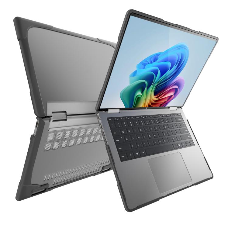 For HP ENVY X360-14 2024 TPU + PC Two-color Anti-fall Laptop Protective Case(Grey) - Other by buy2fix | Online Shopping UK | buy2fix