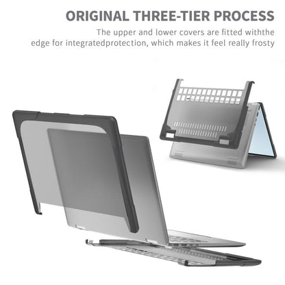 For HP ENVY X360-14 2024 TPU + PC Two-color Anti-fall Laptop Protective Case(Grey) - Other by buy2fix | Online Shopping UK | buy2fix