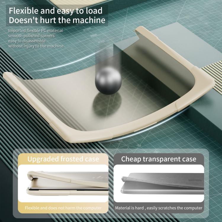 For HP ENVY X360-14 2024 TPU + PC Two-color Anti-fall Laptop Protective Case(Khaki) - Other by buy2fix | Online Shopping UK | buy2fix