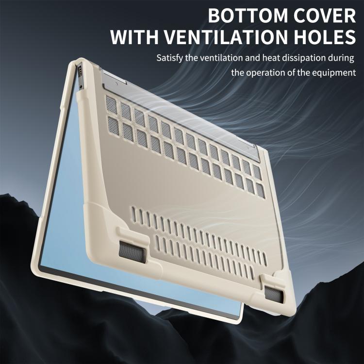 For HP ENVY X360-14 2024 TPU + PC Two-color Anti-fall Laptop Protective Case(Khaki) - Other by buy2fix | Online Shopping UK | buy2fix