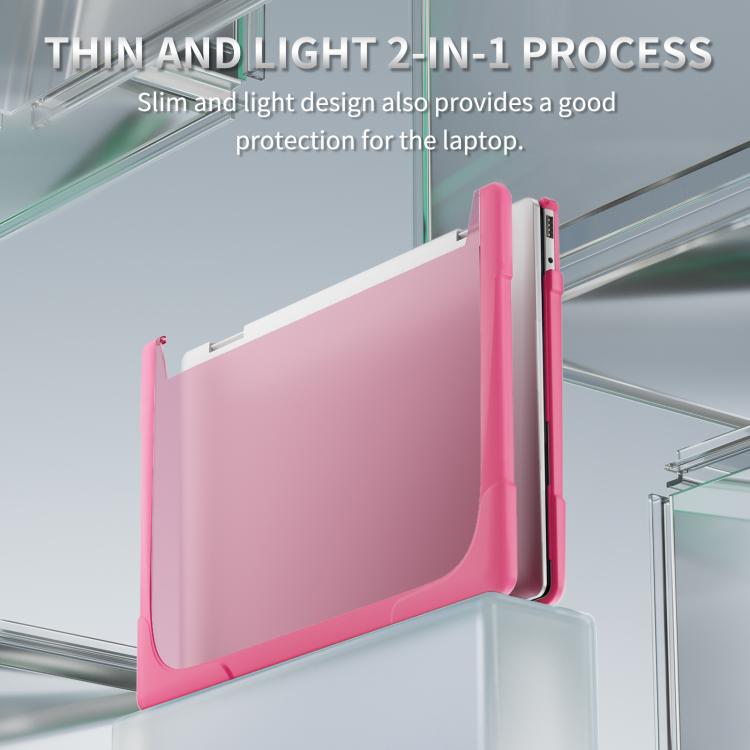 For HP ENVY X360-14 2024 TPU + PC Two-color Anti-fall Laptop Protective Case(Rose Red) - Other by buy2fix | Online Shopping UK | buy2fix