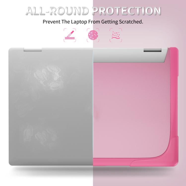 For HP ENVY X360-14 2024 TPU + PC Two-color Anti-fall Laptop Protective Case(Rose Red) - Other by buy2fix | Online Shopping UK | buy2fix
