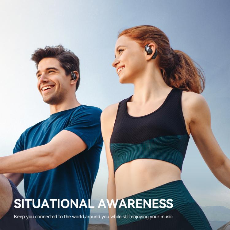 JOYROOM Openfree JR-OE4 Open-Ear True Wireless Bluetooth Earphone(Black) - TWS Earphone by JOYROOM | Online Shopping UK | buy2fix