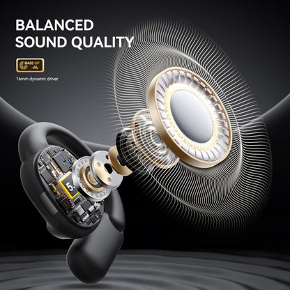 JOYROOM Openfree JR-OE4 Open-Ear True Wireless Bluetooth Earphone(Black) - TWS Earphone by JOYROOM | Online Shopping UK | buy2fix