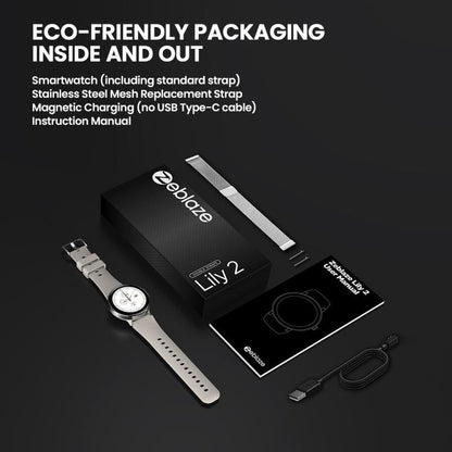 Zeblaze Lily 2 1.2 inch Screen Haute & Healthy Lady Smart Watch(Stardust Silver) - Smart Watches by Zeblaze | Online Shopping UK | buy2fix