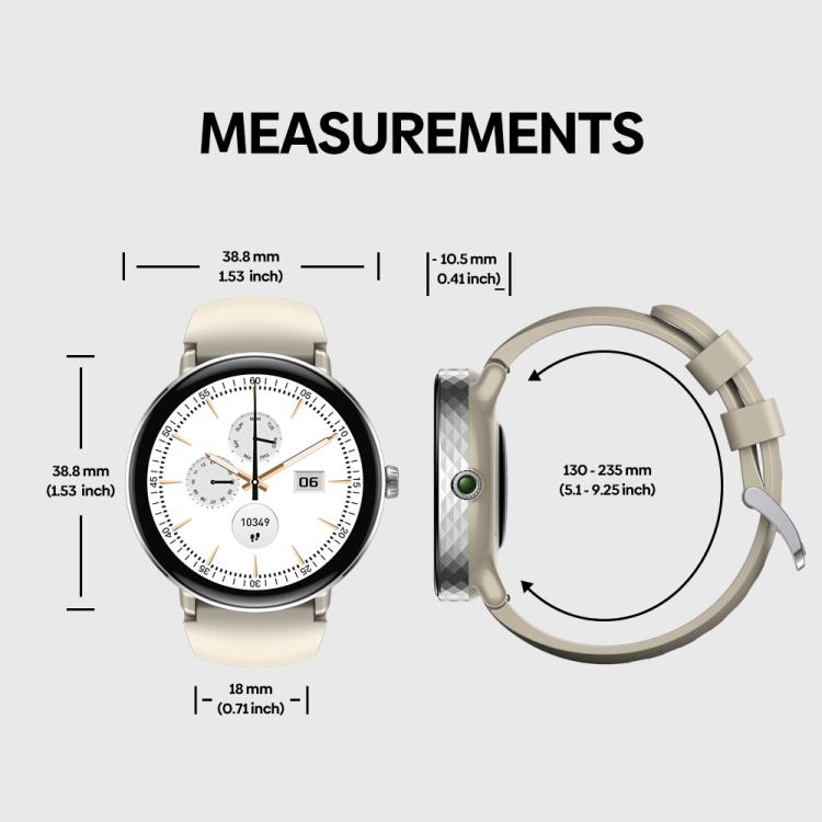 Zeblaze Lily 2 1.2 inch Screen Haute & Healthy Lady Smart Watch(Stardust Silver) - Smart Watches by Zeblaze | Online Shopping UK | buy2fix