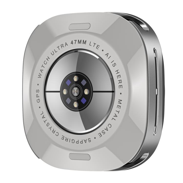 For Samsung Galaxy Watch Ultra 47mm / Ultra 2025 Aluminum Alloy Metal PC Watch Protective Cover(Grey Orange) - Watch Cases by buy2fix | Online Shopping UK | buy2fix