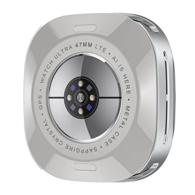 For Samsung Galaxy Watch Ultra 47mm Aluminum Alloy Metal PC Watch Protective Case(Silver Orange) - Watch Cases by buy2fix | Online Shopping UK | buy2fix