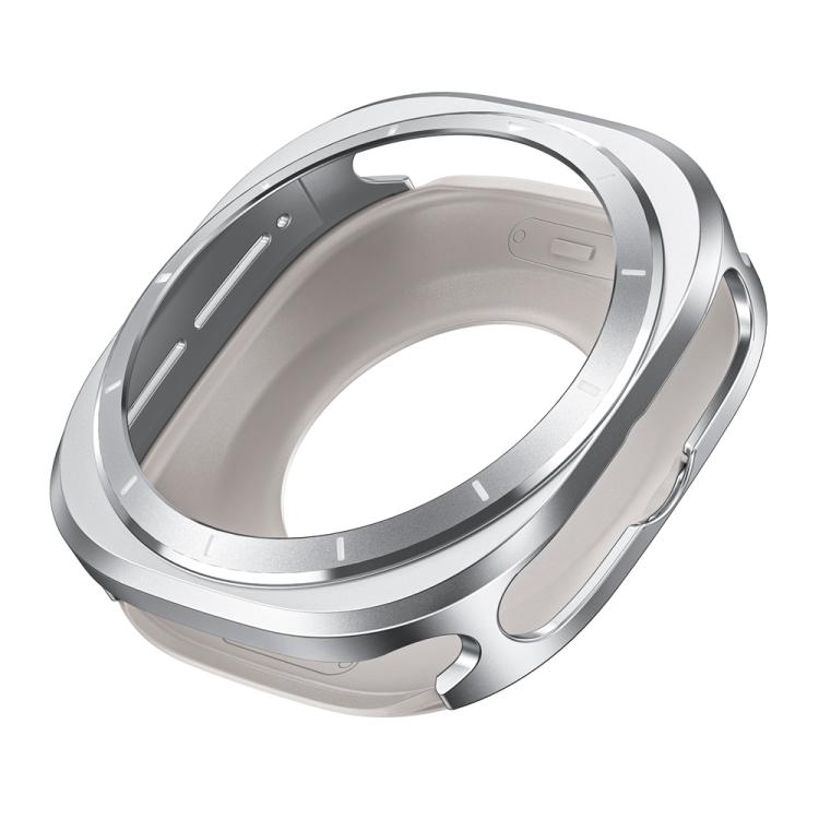 For Samsung Galaxy Watch Ultra 47mm Aluminum Alloy Metal PC Watch Protective Case(Silver Orange) - Watch Cases by buy2fix | Online Shopping UK | buy2fix