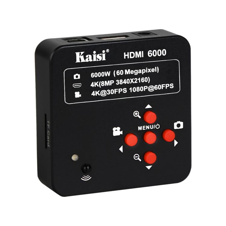 Kaisi HDMI 6000 HDMI / USB Dual Interface 60MP 4K Ultra HD Microscope Industrial Camera, Plug:EU Plug - Microscope Magnifier Series by Kaisi | Online Shopping UK | buy2fix