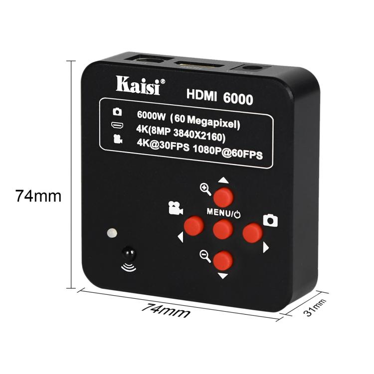 Kaisi HDMI 6000 HDMI / USB Dual Interface 60MP 4K Ultra HD Microscope Industrial Camera, Plug:US Plug - Microscope Magnifier Series by Kaisi | Online Shopping UK | buy2fix
