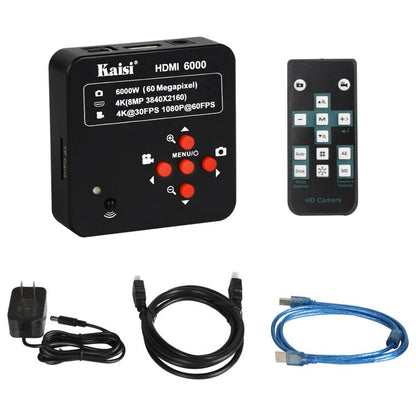 Kaisi HDMI 6000 HDMI / USB Dual Interface 60MP 4K Ultra HD Microscope Industrial Camera, Plug:US Plug - Microscope Magnifier Series by Kaisi | Online Shopping UK | buy2fix