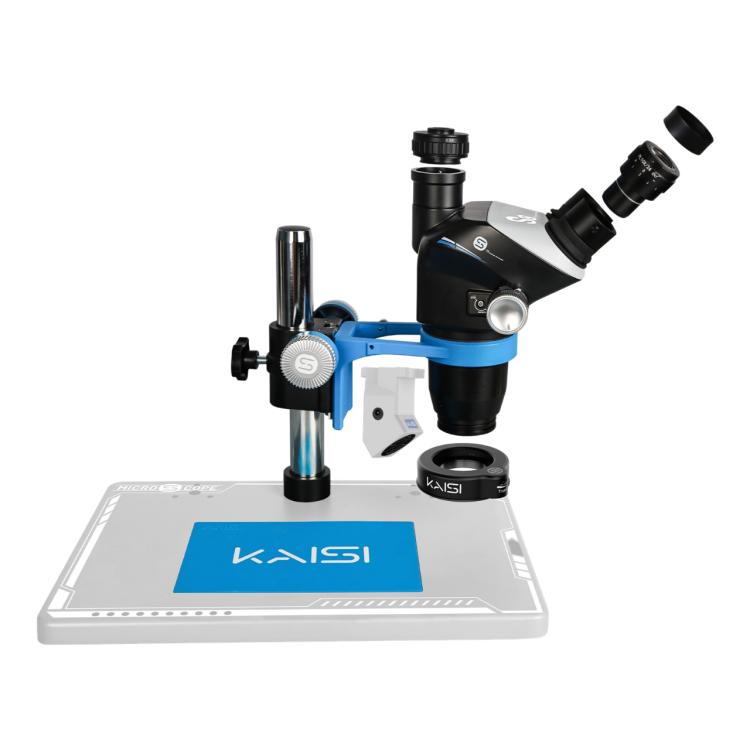 Kaisi S8 6.7-52X Zoom Trinocular Stereo Microscope Set - Microscope Magnifier Series by Kaisi | Online Shopping UK | buy2fix