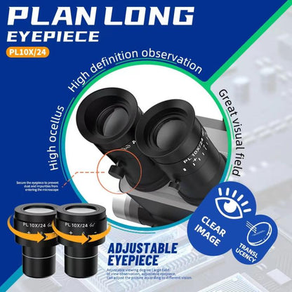 Kaisi S8 6.7-52X Zoom Trinocular Stereo Microscope Set - Microscope Magnifier Series by Kaisi | Online Shopping UK | buy2fix