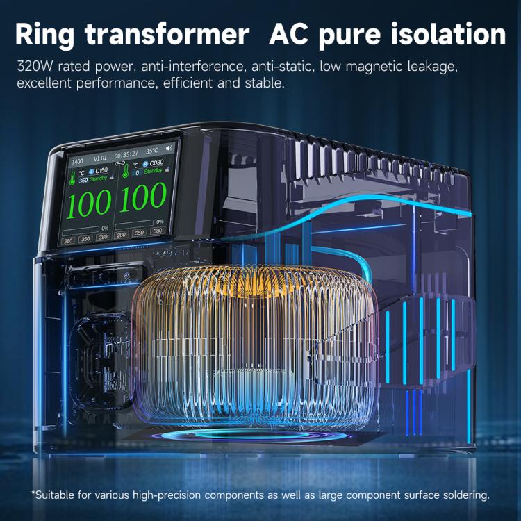 AiXun T400 320W Smart Soldering Workstation, Plug:EU Plug - Soldering Iron Set by buy2fix | Online Shopping UK | buy2fix