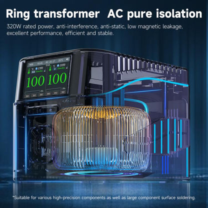 AiXun T400 320W Smart Soldering Workstation, Plug:UK Plug - Soldering Iron Set by buy2fix | Online Shopping UK | buy2fix