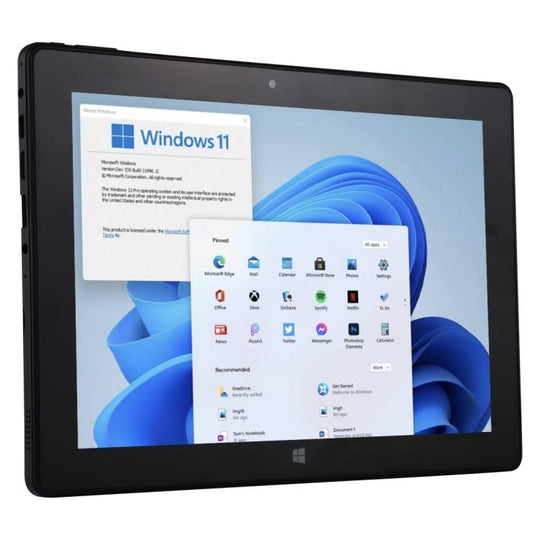 HONGSAMDE 10.1 inch 2 in 1 Tablet PC, 12GB+128GB, Windows 11, Intel Celeron N4120 Quad Core No Keyboard(EU Plug)
