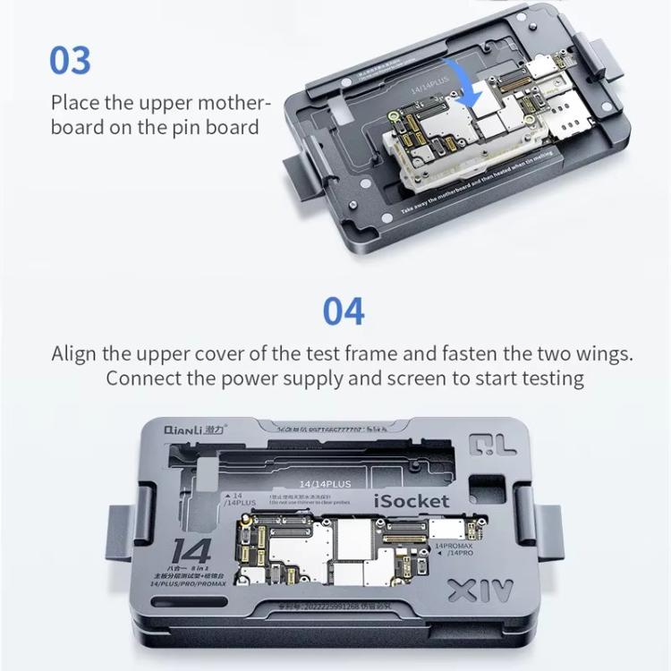 Qianli iSocket 16 Series 4 in 1 Motherboard Layered Test Fixture for iPhone 16 Series - Repair Fixture by QIANLI | Online Shopping UK | buy2fix