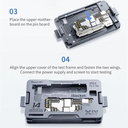 Qianli iSocket 16 Series 4 in 1 Motherboard Layered Test Fixture for iPhone 16 Series - Repair Fixture by QIANLI | Online Shopping UK | buy2fix