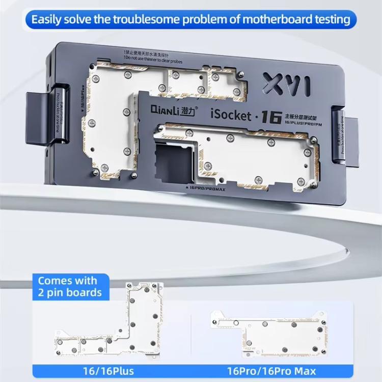 Qianli iSocket 16 Series 4 in 1 Motherboard Layered Test Fixture for iPhone 16 Series - Repair Fixture by QIANLI | Online Shopping UK | buy2fix