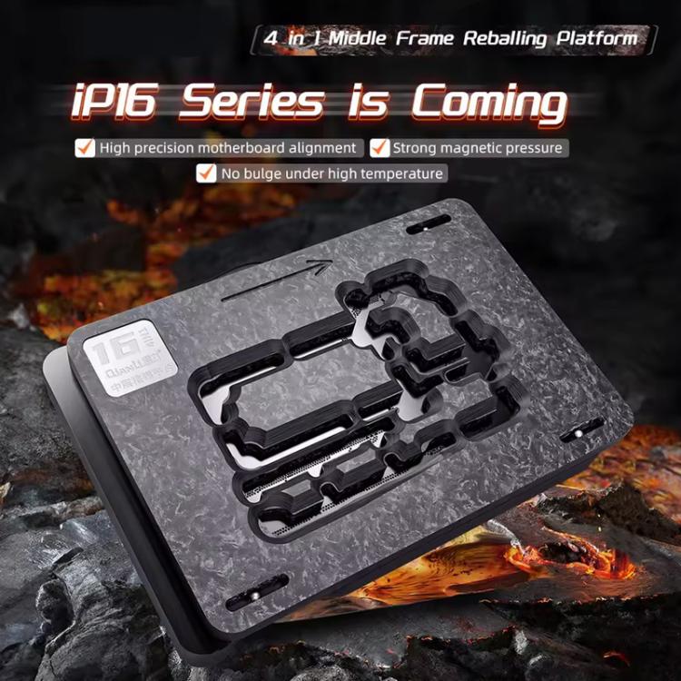 Qianli 4 in 1 Magnetic Middle Layer BGA Reballing Platform for iPhone 16 Series - Repair Platform by QIANLI | Online Shopping UK | buy2fix