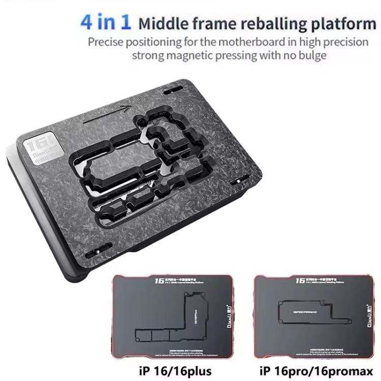 Qianli 4 in 1 Magnetic Middle Layer BGA Reballing Platform for iPhone 16 Series - Repair Platform by QIANLI | Online Shopping UK | buy2fix