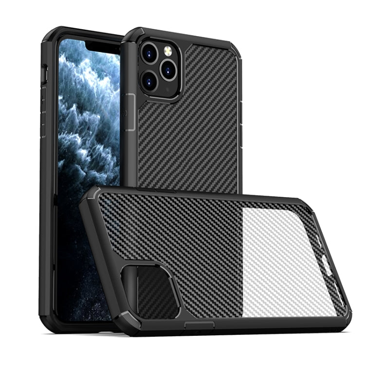 For iPhone 11 Pro iPAKY Pioneer Series Carbon Fiber Texture Shockproof TPU + PC Case(Black) - iPhone 11 Pro Cases by iPAKY | Online Shopping UK | buy2fix