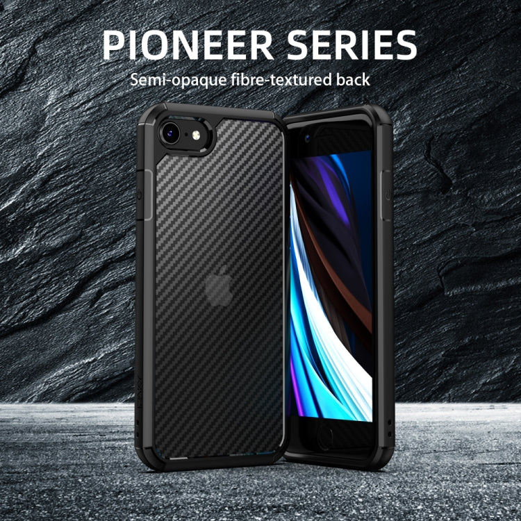 For iPhone 11 Pro Max iPAKY Pioneer Series Carbon Fiber Texture Shockproof TPU + PC Case(Black) - iPhone 11 Pro Max Cases by iPAKY | Online Shopping UK | buy2fix