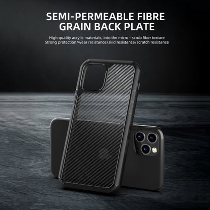 For iPhone 11 Pro Max iPAKY Pioneer Series Carbon Fiber Texture Shockproof TPU + PC Case(Black) - iPhone 11 Pro Max Cases by iPAKY | Online Shopping UK | buy2fix