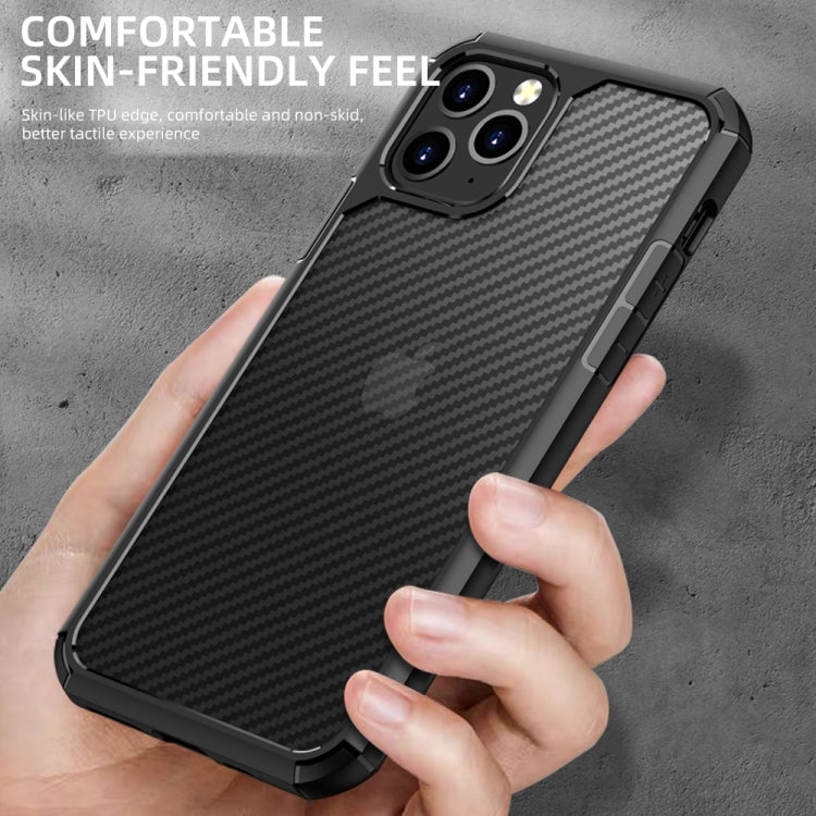 For iPhone 11 Pro Max iPAKY Pioneer Series Carbon Fiber Texture Shockproof TPU + PC Case(Black) - iPhone 11 Pro Max Cases by iPAKY | Online Shopping UK | buy2fix