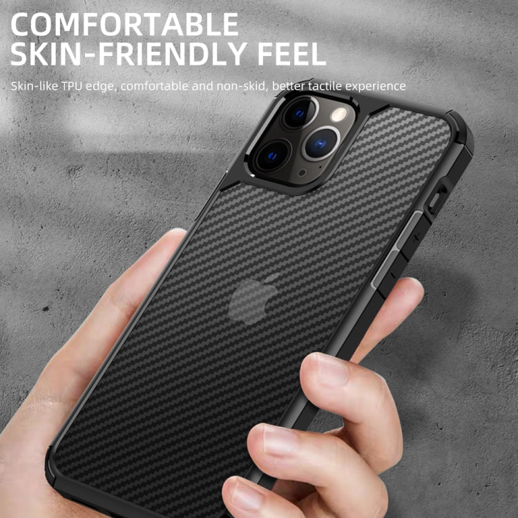 For iPhone 12 Pro Max iPAKY Pioneer Series Carbon Fiber Texture Shockproof TPU + PC Case(Black) - iPhone 12 Pro Max Cases by iPAKY | Online Shopping UK | buy2fix
