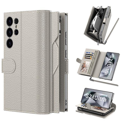 For Samsung Galaxy S24 Ultra 5G GKK Plating Wallet Leather Phone Case(Titanium Gray) - Galaxy S24 Ultra 5G Cases by GKK | Online Shopping UK | buy2fix