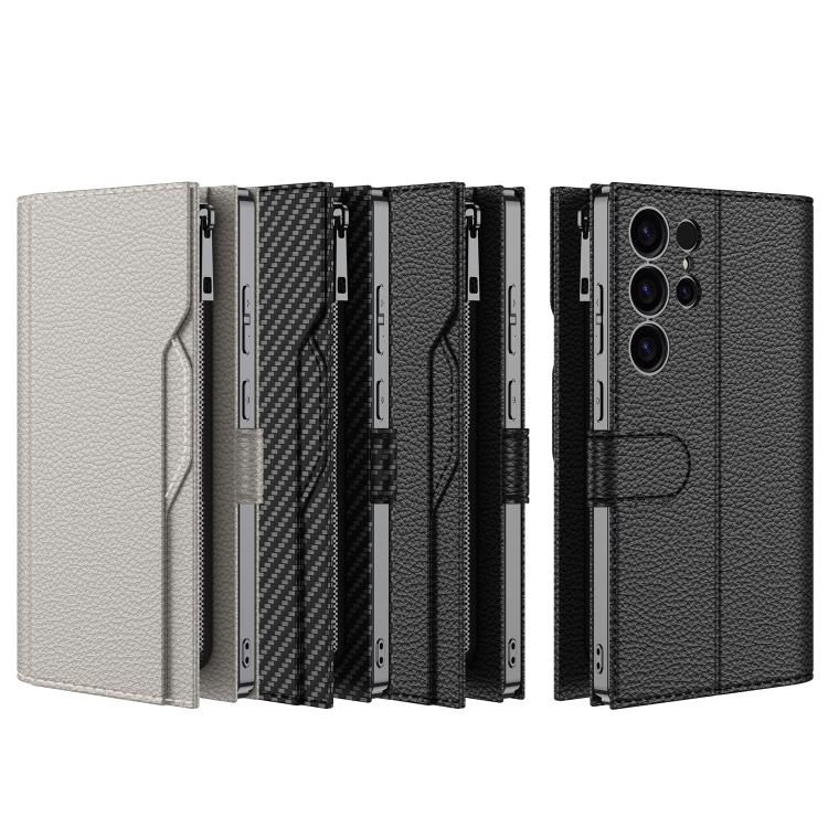 For Samsung Galaxy S24 Ultra 5G GKK Plating Wallet Leather Phone Case(Titanium Gray) - Galaxy S24 Ultra 5G Cases by GKK | Online Shopping UK | buy2fix