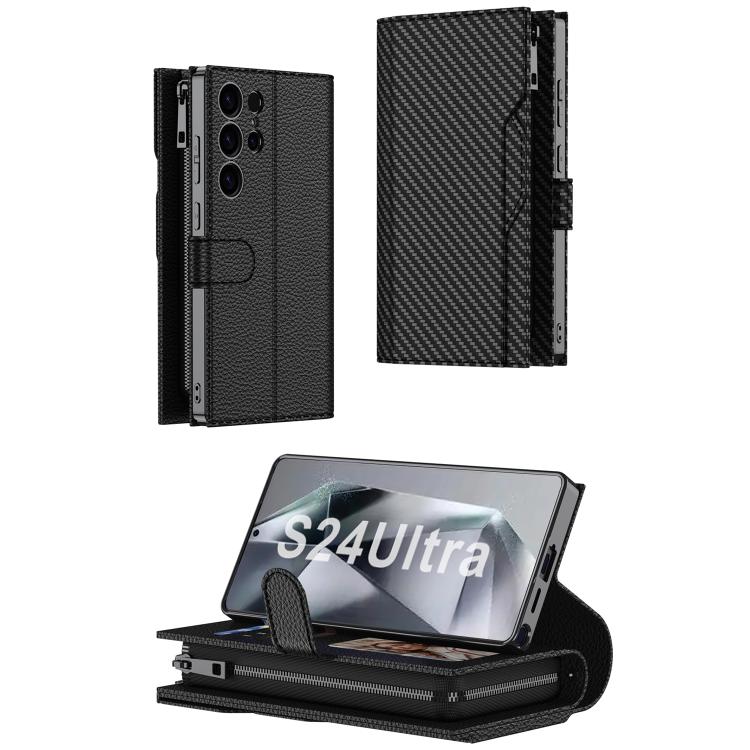 For Samsung Galaxy S24 Ultra 5G GKK Plating Wallet Leather Phone Case(Titanium Gray) - Galaxy S24 Ultra 5G Cases by GKK | Online Shopping UK | buy2fix