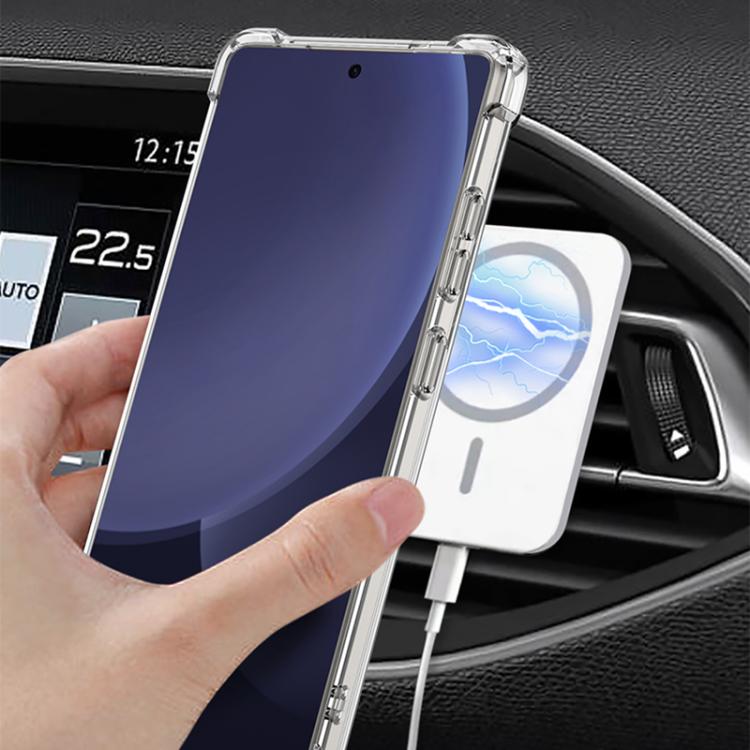 For Samsung Galaxy S25 Ultra 5G GKK Airbag Full Coverage PC Phone Case with Rotating Holder, Not Included Pen(Transparent) - Galaxy S25 Ultra 5G Cases by GKK | Online Shopping UK | buy2fix