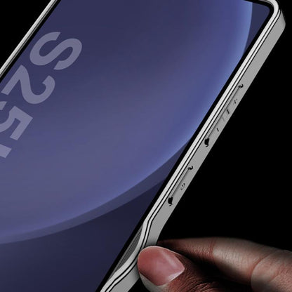 For Samsung Galaxy S25 Ultra 5G GKK Electroplating Leather Z-Shape Disassemble MagSafe Phone Case, Not Included Pen(Carbon Fiber) - Galaxy S25 Ultra 5G Cases by GKK | Online Shopping UK | buy2fix