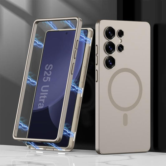 For Samsung Galaxy S25 Ultra 5G GKK MagSafe Full Coverage Phone Case(Titanium Gray) - Galaxy S25 Ultra 5G Cases by GKK | Online Shopping UK | buy2fix