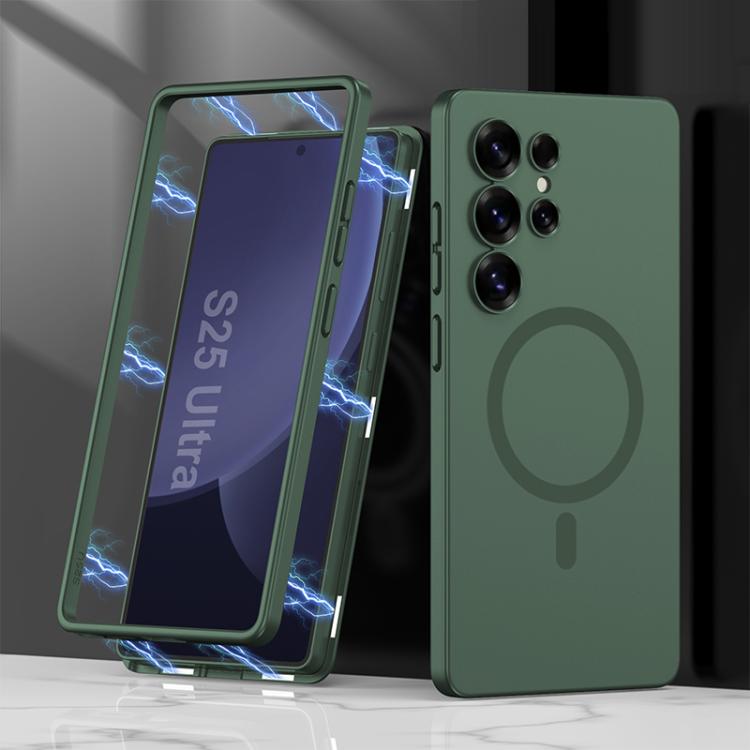 For Samsung Galaxy S25 Ultra 5G GKK MagSafe Full Coverage Phone Case(Green) - Galaxy S25 Ultra 5G Cases by GKK | Online Shopping UK | buy2fix