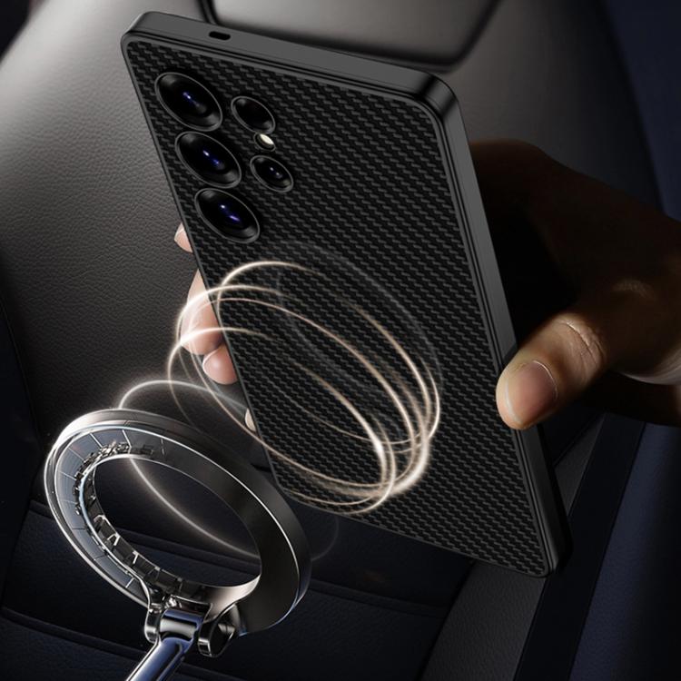 For Samsung Galaxy S25 Ultra 5G GKK Built-in MagSafe Leather Full Coverage Phone Case(Titanium Gray) - Galaxy S25 Ultra 5G Cases by GKK | Online Shopping UK | buy2fix