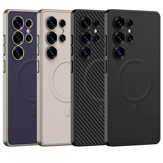 For Samsung Galaxy S25 Ultra 5G GKK Built-in MagSafe Leather Full Coverage Phone Case(Purple) - Galaxy S25 Ultra 5G Cases by GKK | Online Shopping UK | buy2fix