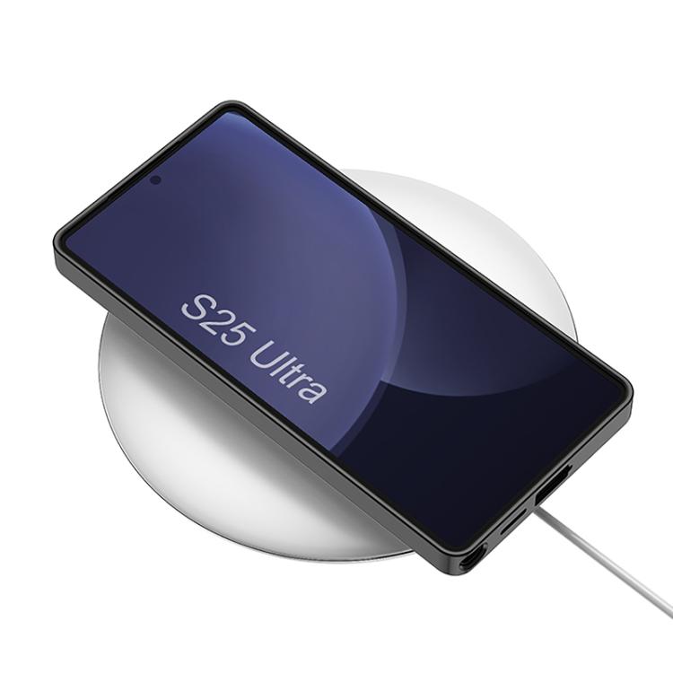 For Samsung Galaxy S25 Ultra 5G GKK Metal Paint Skin Feel Leather Crad Bag MagSafe Phone Case With Holder(Titanium Gray) - Galaxy S25 Ultra 5G Cases by GKK | Online Shopping UK | buy2fix