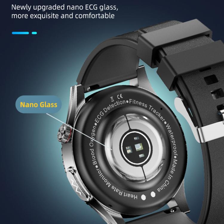 H9 1.43 inch Silicone Strap ECG Smart Watch Supports Bluetooth Calls/Smart Voice Assistant(Red) - Smart Watches by buy2fix | Online Shopping UK | buy2fix